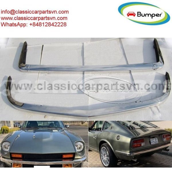 Big with watermark 4. datsun 240z 260z 280z bumper 1969 1978 full set new 1